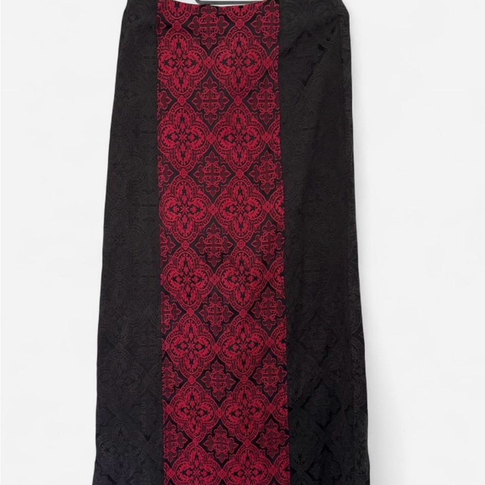 vintage 90s morbid threads maxi skirt